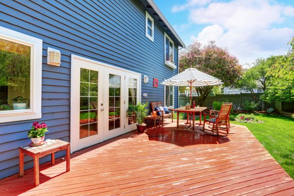 Blue Siding Installation in Marion