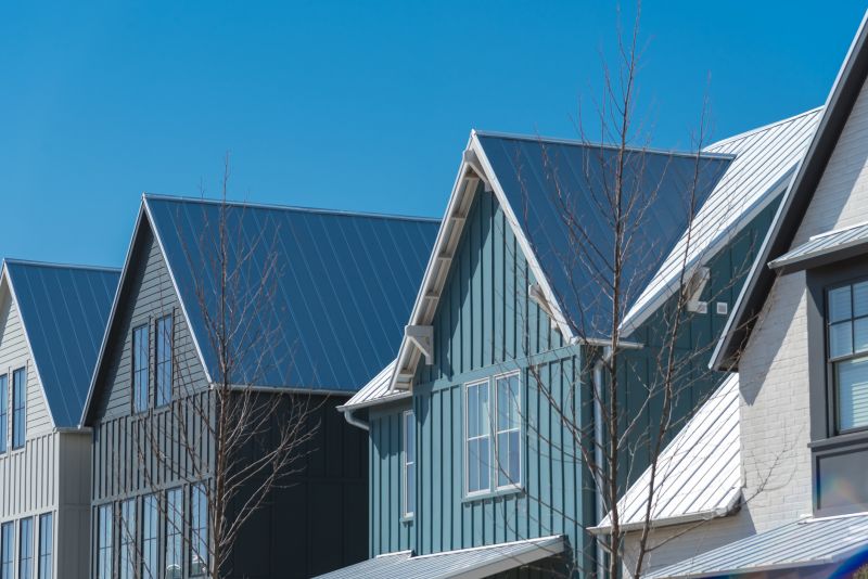 Blue Siding Installation