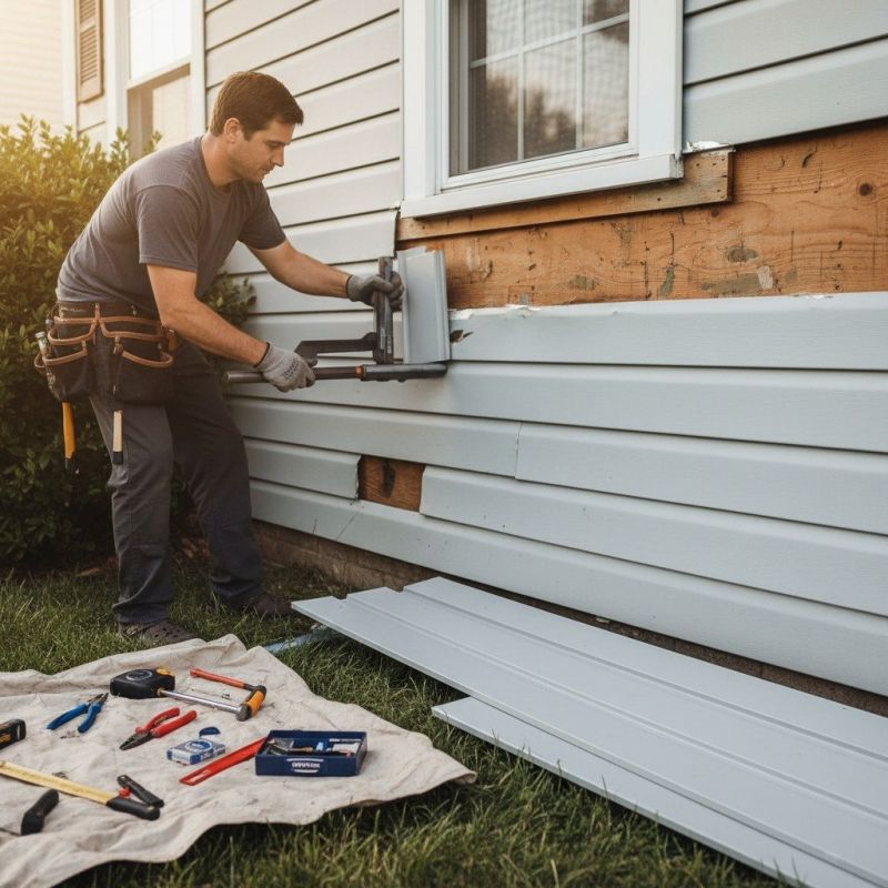 Aluminum Siding Repair detail