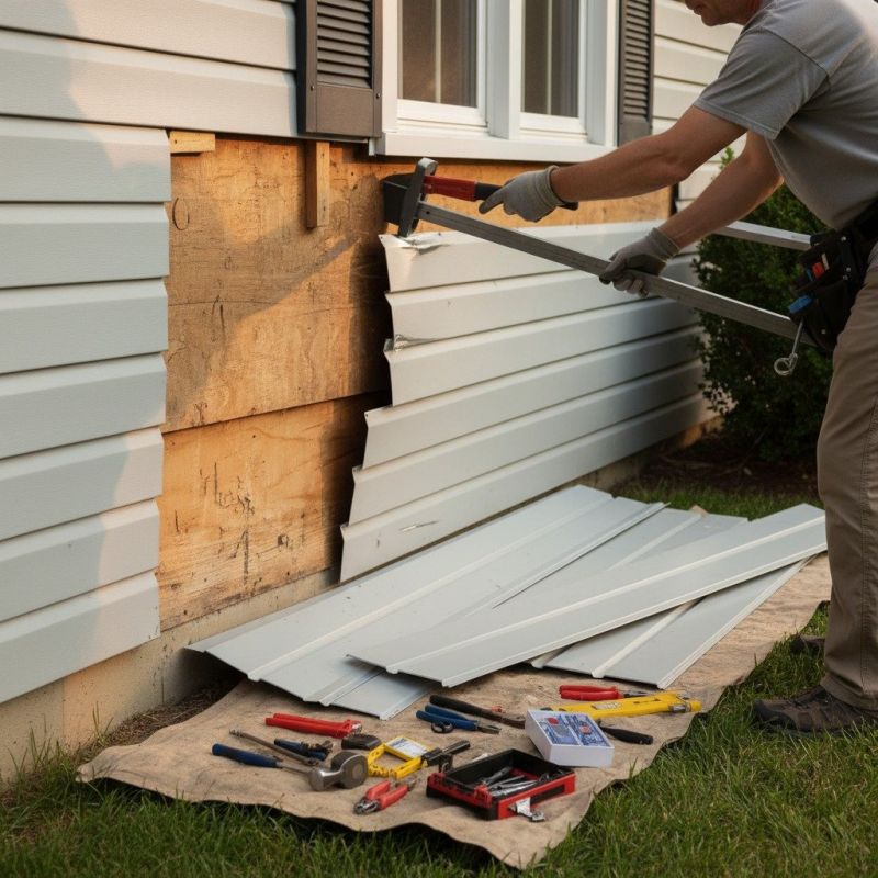 Aluminum Siding Repair detail