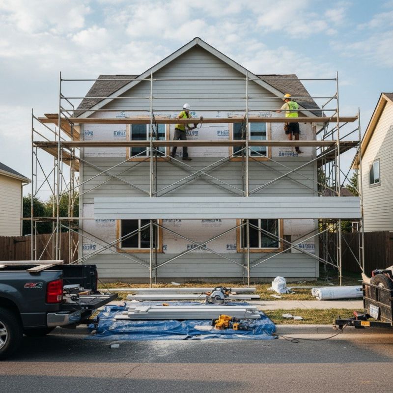 Faux Wood Siding Installation detail