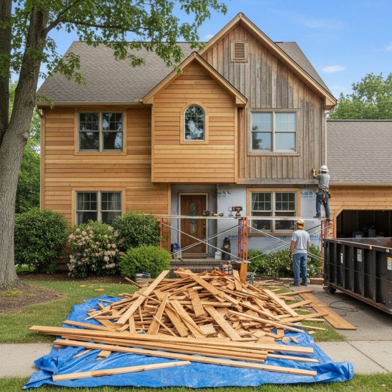 Faux Wood Siding Installation detail