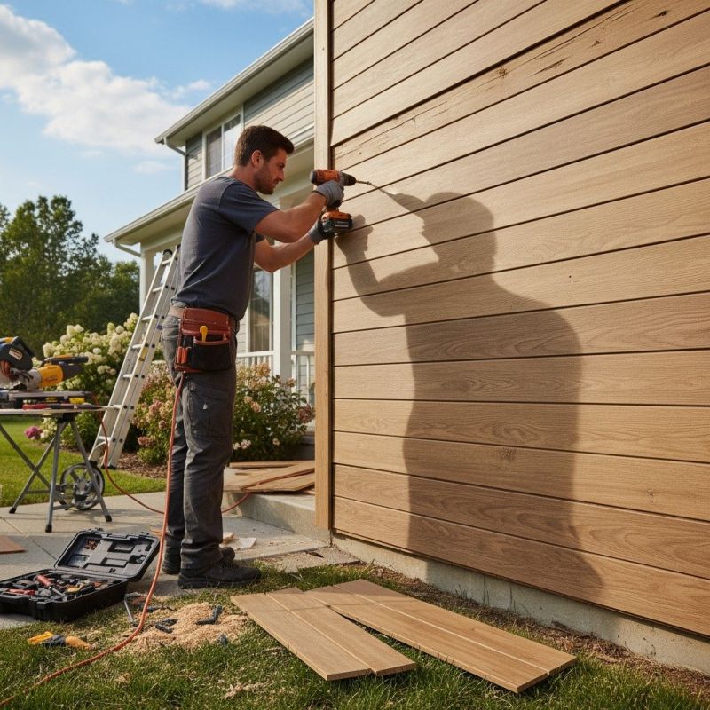 Wood Cladding Repair detail