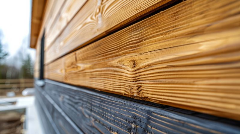 Pine Wood Siding Installation