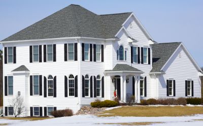 Red Vinyl Siding Installation