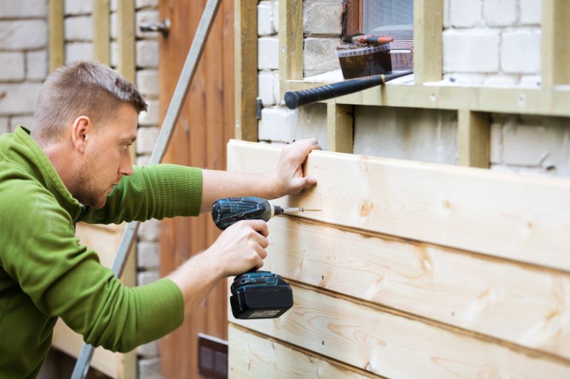 Wood Plank Siding Installation